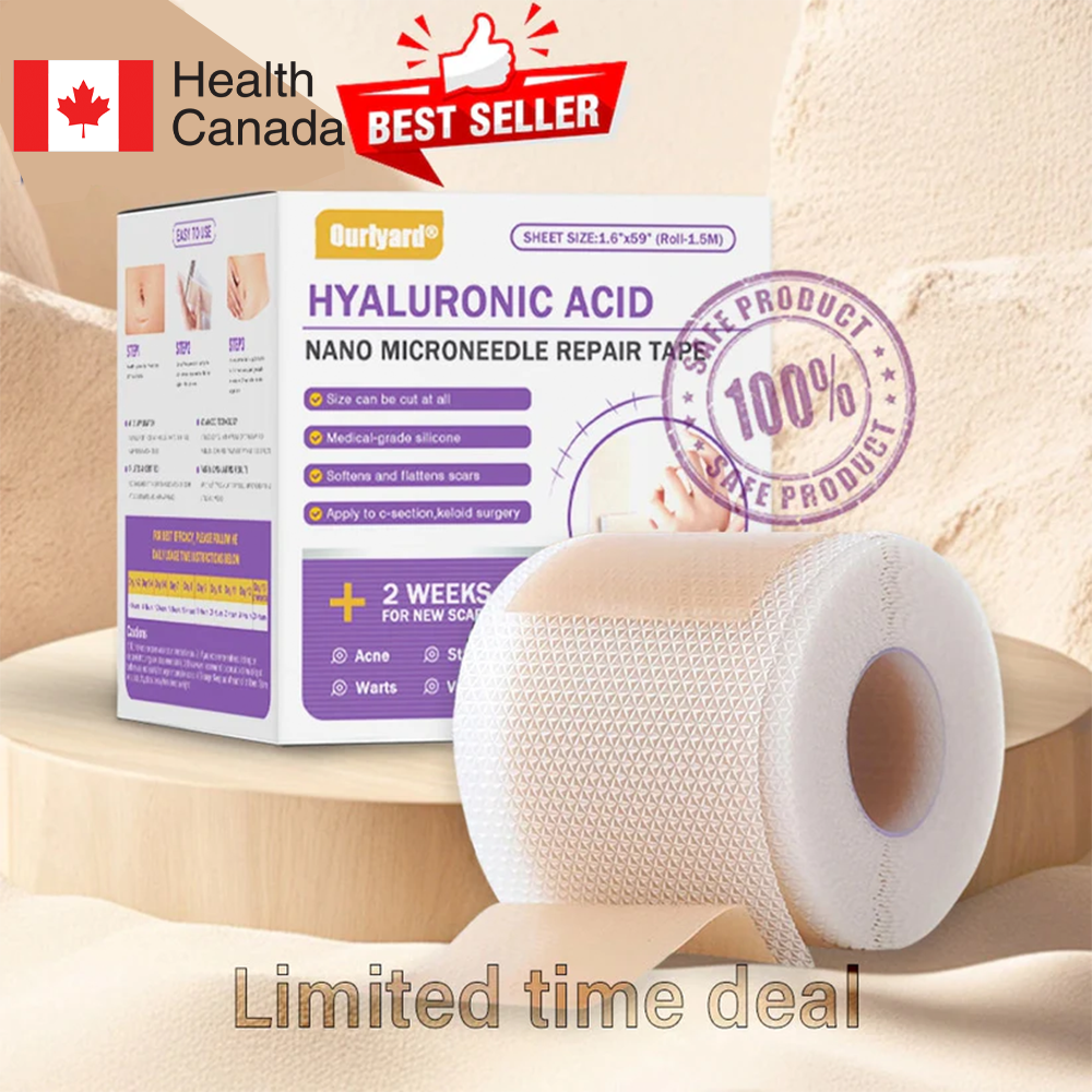 👨‍⚕️Official Store |Ourlyard® Hyaluronic Acid Nano Microneedle Repair Tape🏥(Treatment of old and new scars, reduction of surgical scars, stretch marks, keloids, acne, burns, warts, dermatomes and varicose veins)