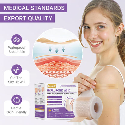 👨‍⚕️Official Store |Ourlyard® Hyaluronic Acid Nano Microneedle Repair Tape🏥(Treatment of old and new scars, reduction of surgical scars, stretch marks, keloids, acne, burns, warts, dermatomes and varicose veins)