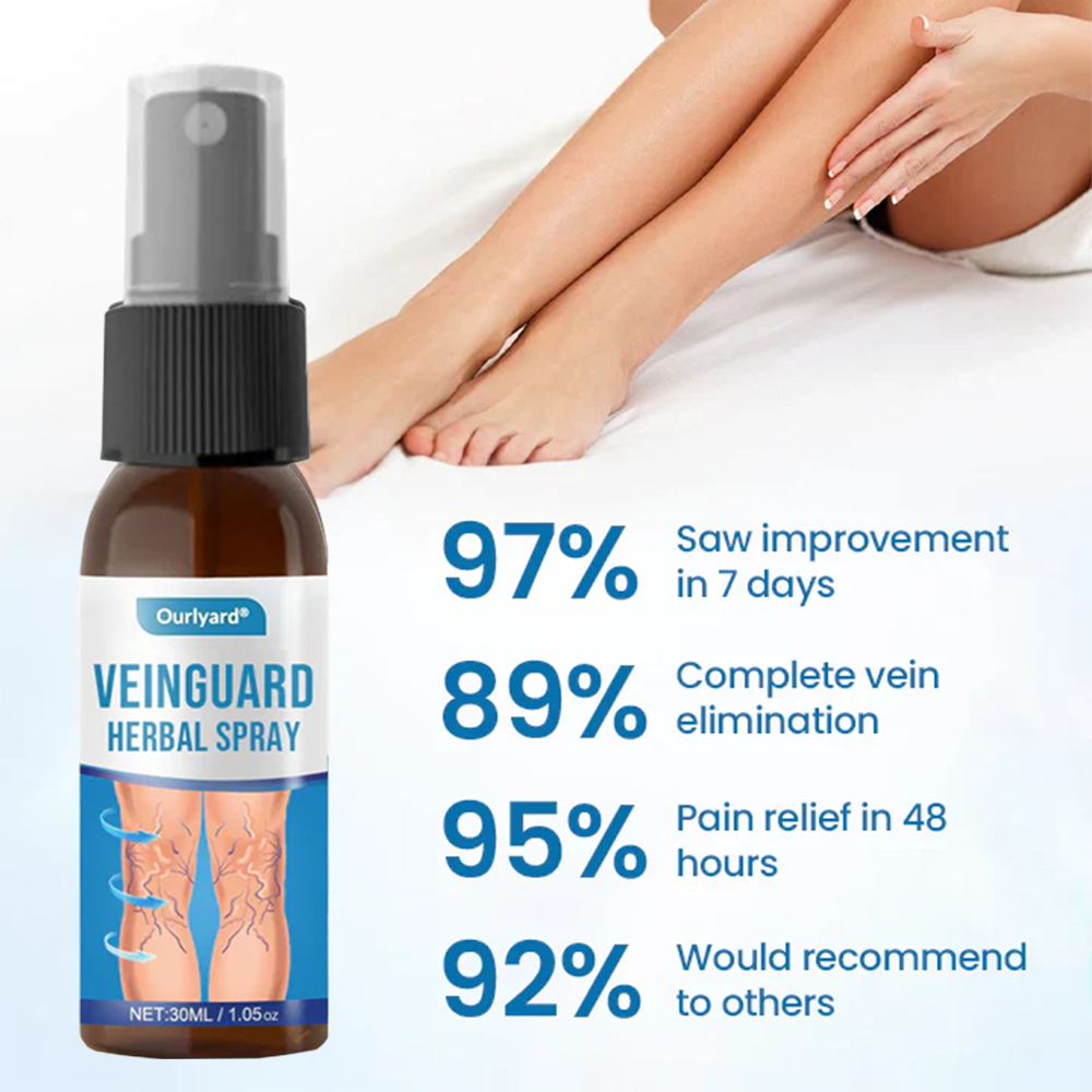 💪Ourlyard® VeinGuard Herbal Spray-✅ Clinically proven to eliminate varicose veins in just 7 days! (🔥Limited Time 80% OFF🔥)
